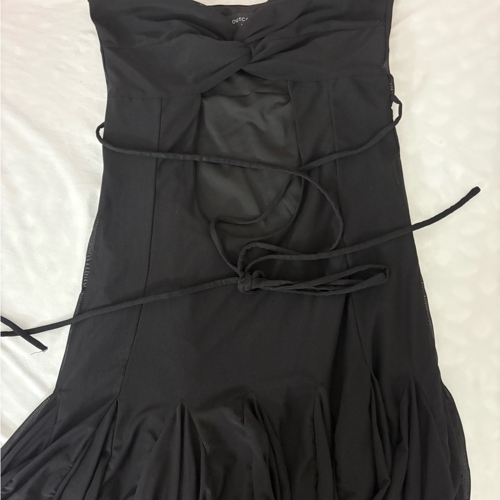 Outcast Strapless Black Cutout Dress (Size: M)